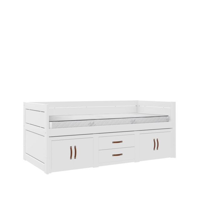 Lifetime Lit superposé avec sommier, blanc