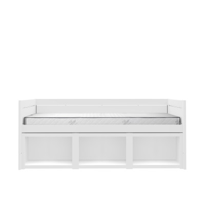 Letto a castello Lifetime con pavimento a rullo bianco