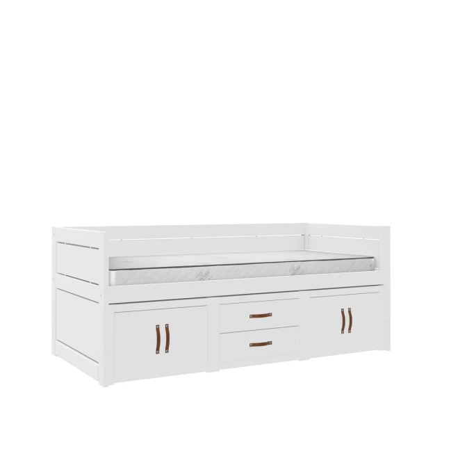 Lifetime Lit superposé avec sommier Luxe, blanc