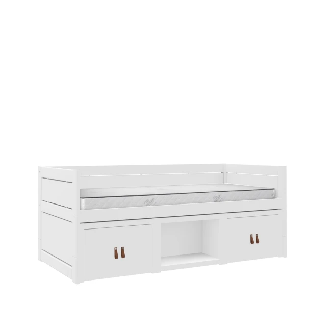 Lifetime Lit superposé avec sommier Luxe, blanc