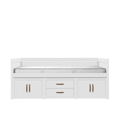 Lifetime Lit superposé avec sommier Luxe, blanc