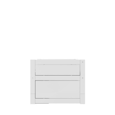 Lifetime Cabin Bed with Shelves and Drawers, Deluxe Slatted Bed Base in White