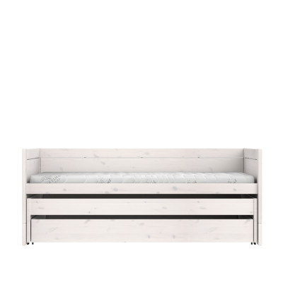 Lifetime Lit superposé avec lit d’invité et sommier Premium, whitewash