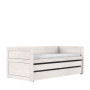 Lifetime bunk bed with guest bed, bed box and premium slatted frame whitewash