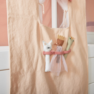 Lifetime Einzelbett mit Himmel Fairy Theatre 90 x 200 mit Lattenrost Standard weiss