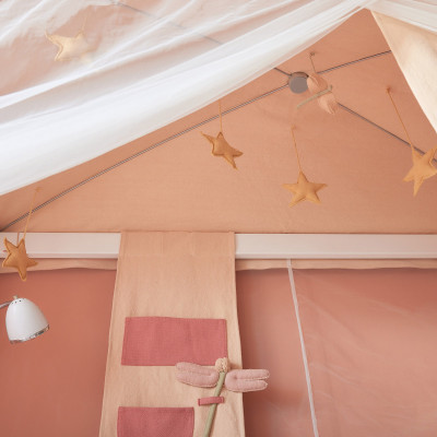 Lifetime Einzelbett mit Himmel Fairy Theatre 90 x 200 mit Lattenrost Standard weiss