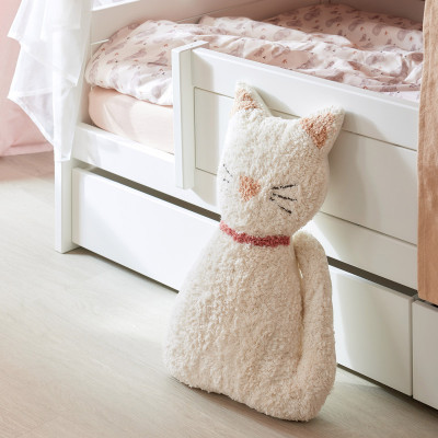 Lifetime Einzelbett mit Himmel Fairy Theatre 90 x 200 mit Lattenrost Standard weiss