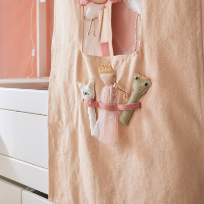 Lifetime Lit simple avec ciel Fairy Theatre 90 x 200 avec sommier à lattes standard blanc
