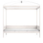 Lifetime Original Himmelbett 120 x 200 cm mit Deluxe Lattenrost whitewash