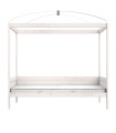 Lifetime Original Himmelbett 120 x 200 cm mit Deluxe Lattenrost whitewash