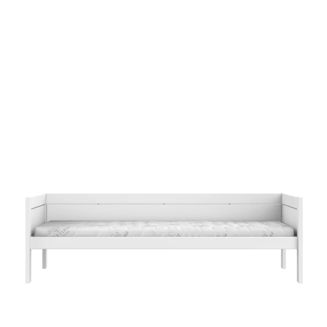 Lifetime Lit de base 90x200 cm avec sommier Luxe, blanc
