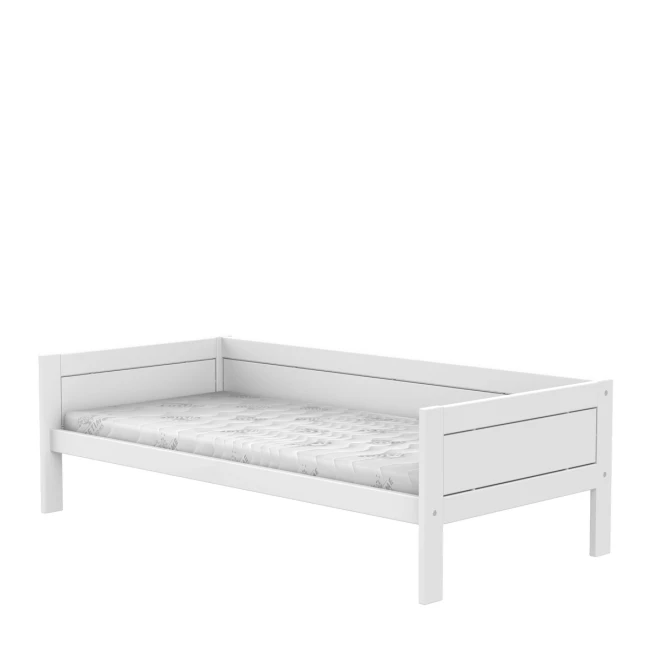 Lifetime Lit de base 90x200 cm avec sommier Luxe, blanc