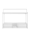 Lifetime 4 in 1 letto per tetto in tessuto 90x200 cm base a doghe deluxe bianco