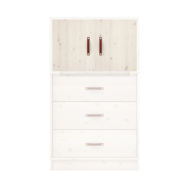 Lifetime ALL-IN-ONE - Ensemble de portes pour élément supérieur supplémentaire - hauteur 80 cm