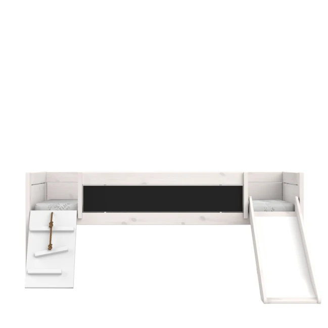 Letto a castello Lifetime Climb & Slide con pavimento a rulli Whitewash