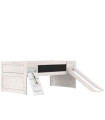 Letto a castello Lifetime Climb & Slide con pavimento a rulli Whitewash