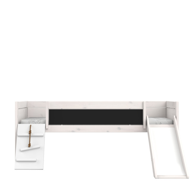 Lifetime bunk bed Climb & Slide with Deluxe Slatted Frame Whitewash