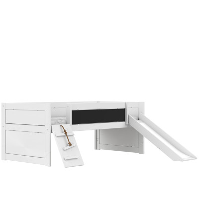 Lifetime Lit superposé Climb & Slide avec sommier Luxe, blanc