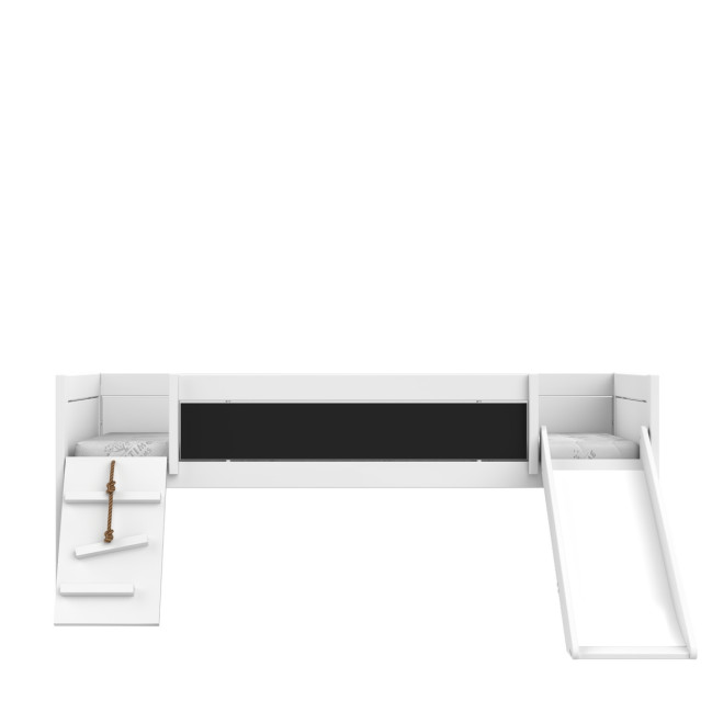 Lifetime bunk bed Climb & Slide with deluxe slatted frame white