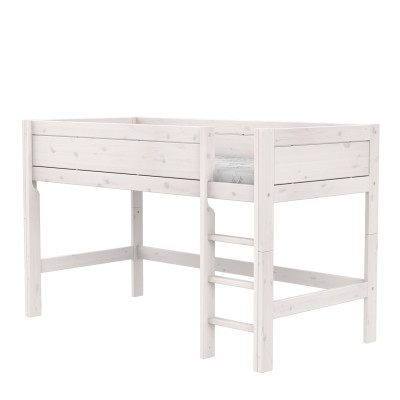 Lifetime half-height bed with rolling floor whitewash