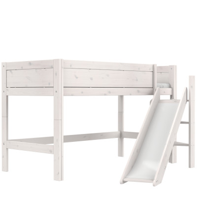 Letto a mezza altezza Lifetime con calce a pavimento rotabile
