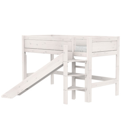 Letto a mezza altezza Lifetime con calce a pavimento rotabile