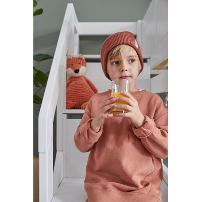 Lifetime Kidsrooms Letto a mezza altezza con scale e struttura a doghe premium bianco