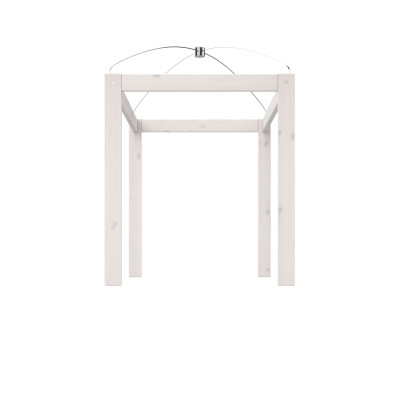 Lifetime Canopy Bed Frame for Single Bed 120x200 Whitewash