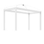Lifetime Canopy Bed Frame for Single Bed 120x200 White