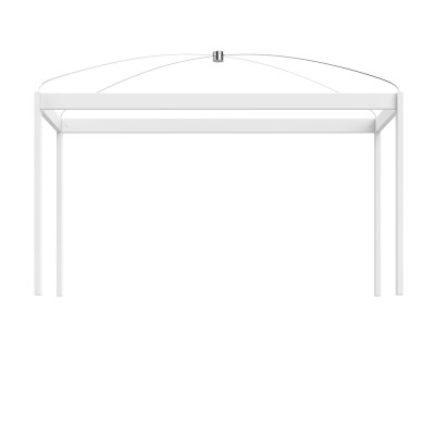 Lifetime Canopy Bed Frame for Single Bed 120x200 White