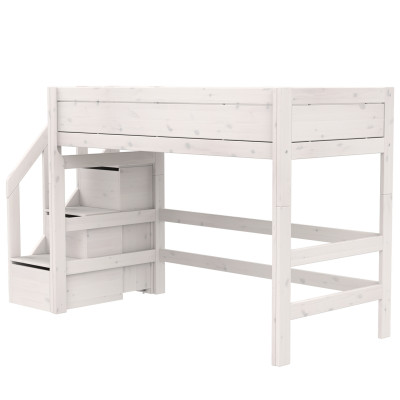 copy of Lifetime Kidsrooms Medium loft bed 152 x 257 x 102 cm Whitewash Deluxe. Slatted frame