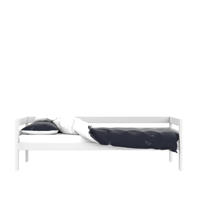 Lit simple pour enfant Lifetime Elements avec sommier à lattes standard en blanc
