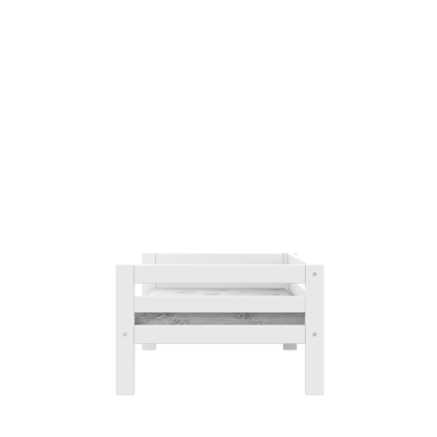 Lit simple pour enfant Lifetime Elements avec sommier à lattes standard en blanc