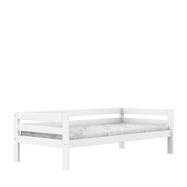 Lit simple pour enfant Lifetime Elements avec sommier à lattes standard en blanc