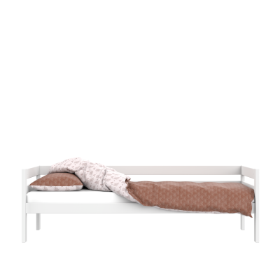 Lit simple pour enfant Lifetime Elements avec sommier à lattes standard en blanc