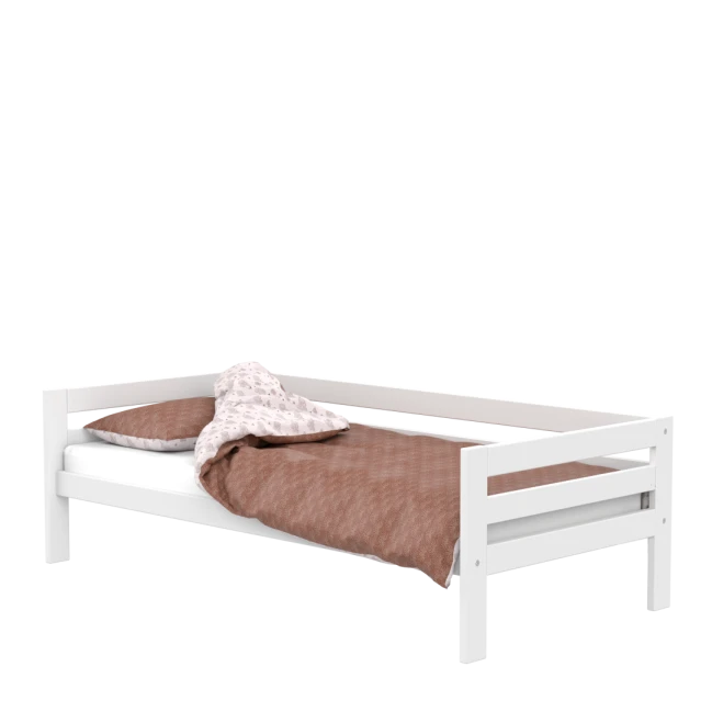 Lit simple pour enfant Lifetime Elements avec sommier à lattes standard en blanc