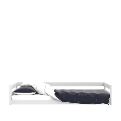 Letto singolo Montessori per bambini Lifetime Elements con doghe standard in bianco