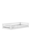 Lit simple Montessori pour enfant Lifetime Elements avec sommier à lattes standard en blanc