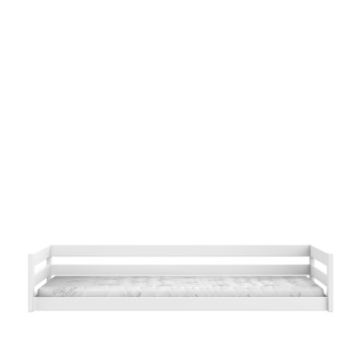 Lit simple Montessori pour enfant Lifetime Elements avec sommier à lattes standard en blanc