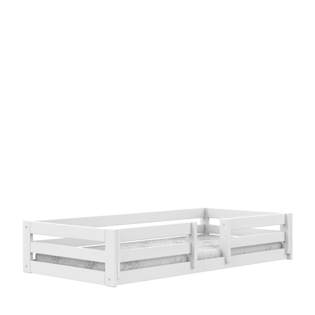 Letto singolo Montessori per bambini Lifetime Elements con doghe standard in bianco