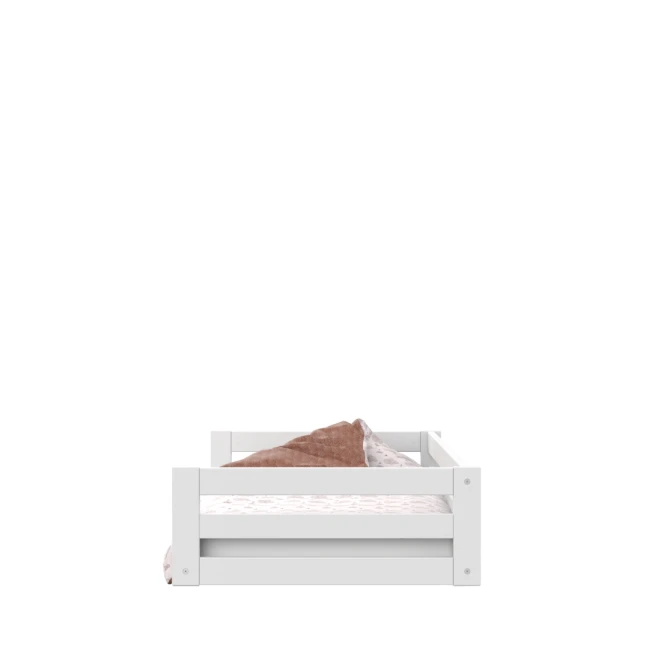 Letto singolo Montessori per bambini Lifetime Elements con doghe standard in bianco