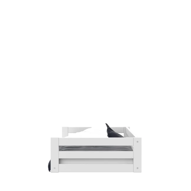 Lit simple Montessori pour enfant Lifetime Elements avec sommier à lattes standard en blanc