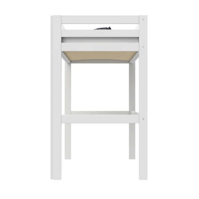 Lifetime Hochbett Bett Elements mit gerader Leiter und Standard Lattenrost weiss