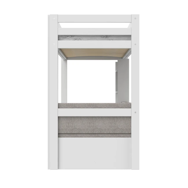 Lifetime high bed Study & Relax Elements with Ladder and with standard slatted base white