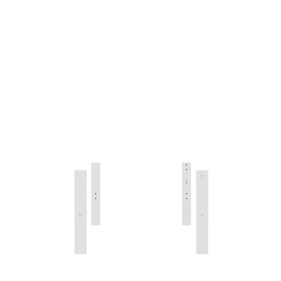 Pieds Lifetime pour lit simple Elements