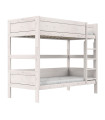 Lifetime Etagenbett mit gerader Leiter, standard Lattenrost whitewash