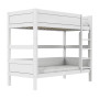 Lifetime Etagenbett mit gerader Leiter, Premium Lattenrost Weiss