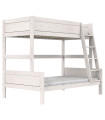 Lifetime Etagenbett FAMILY oben 90x200 unten 120x200 inkl. 2 Premium-Lattenroste Whitewash