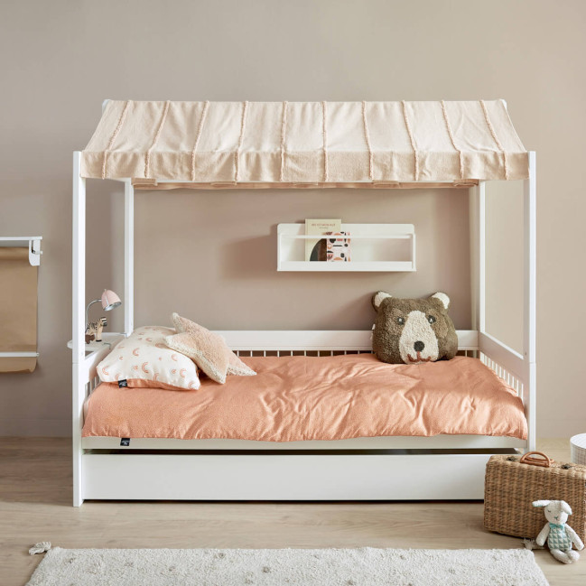 Lifetime Himmelbett Breeze mit Dachkonstruktion für Stoffdach 90 x 200 und Premiumrollboden weiss