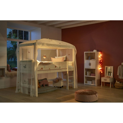 Lifetime Himmelbett FAIRY DUST 90x200 mit Vohang + DeLuxe-Lattenrost